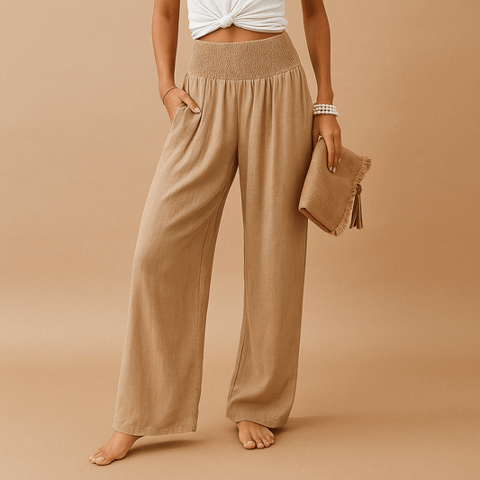 Pantalon Ample en Lin pour Femme - Emilia Lane