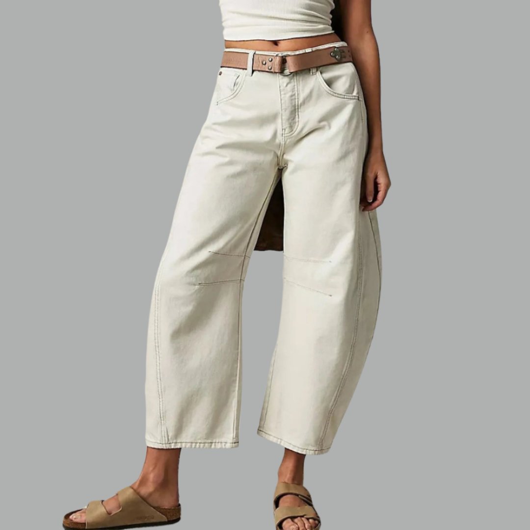Pantalon Large en Denim pour Femme | Idéal pour le Printemps - Emilia Lane