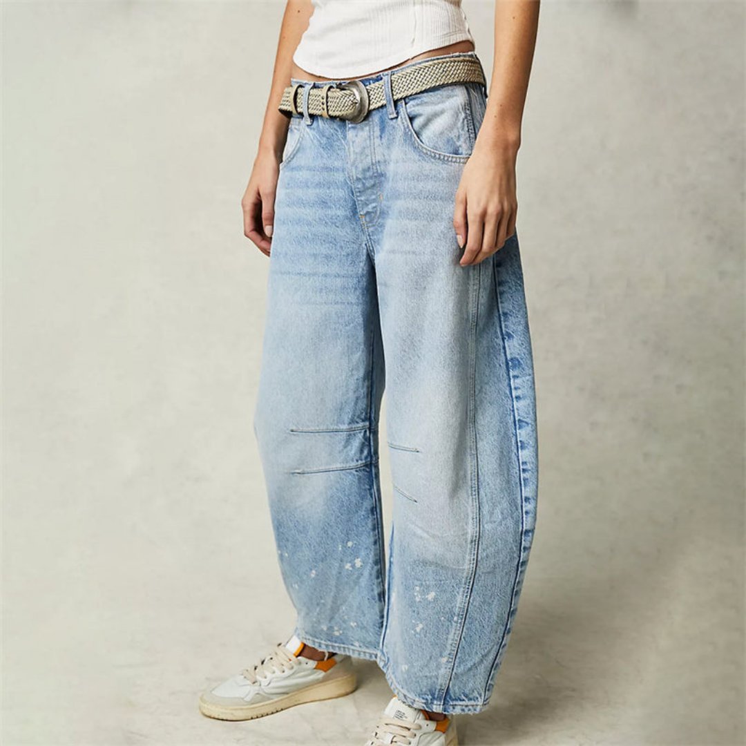 Pantalon Large en Denim pour Femme | Idéal pour le Printemps - Emilia Lane