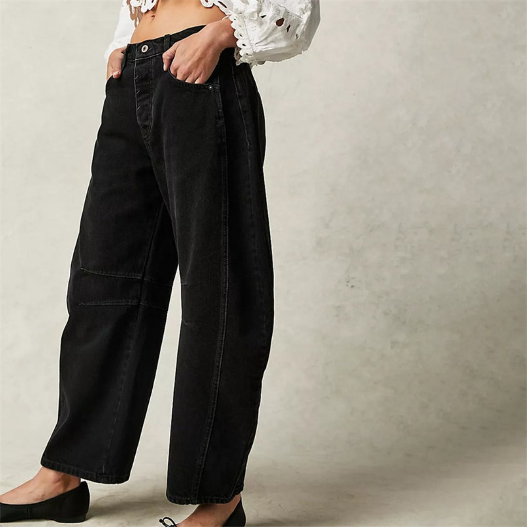 Pantalon Large en Denim pour Femme | Idéal pour le Printemps - Emilia Lane