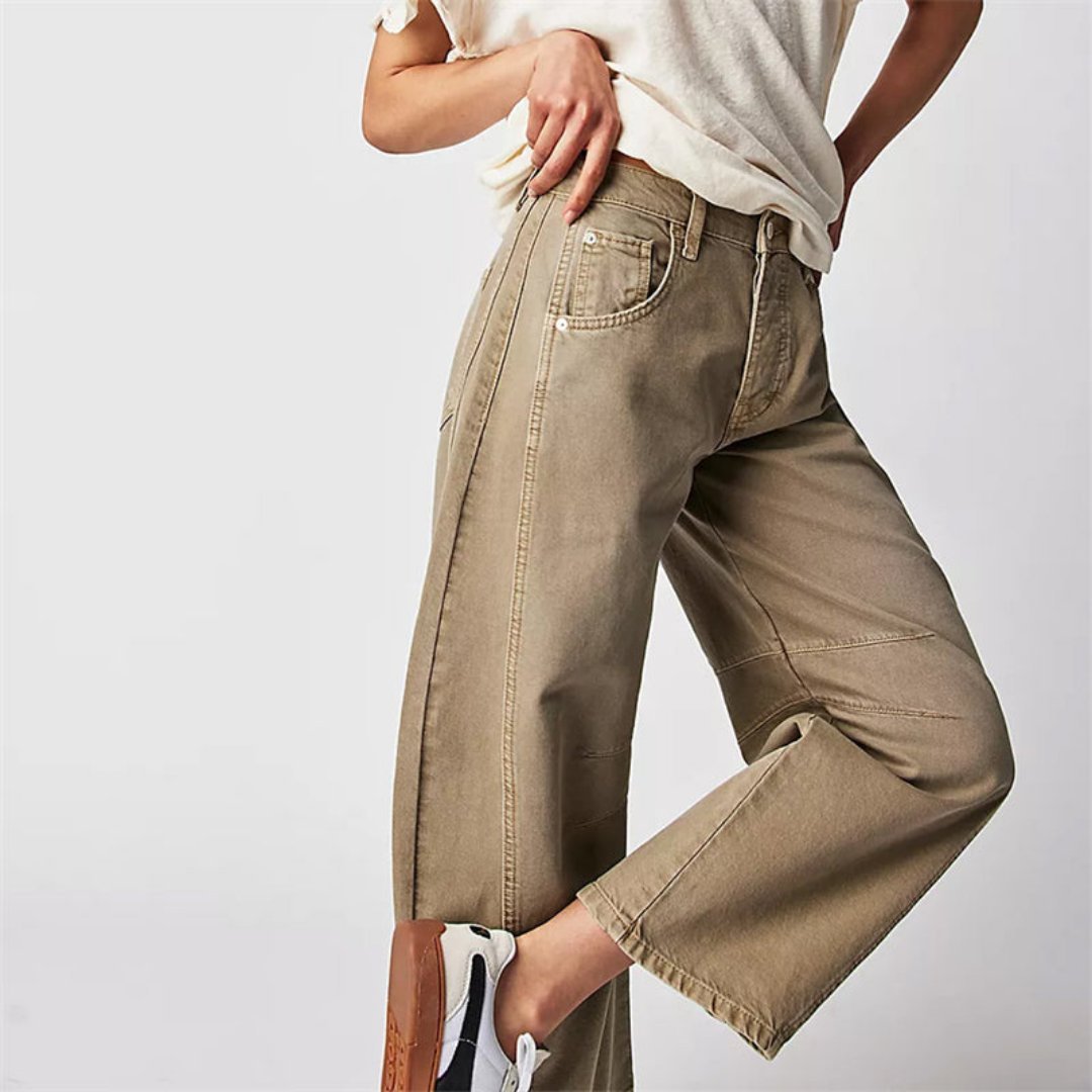 Pantalon Large en Denim pour Femme | Idéal pour le Printemps - Emilia Lane