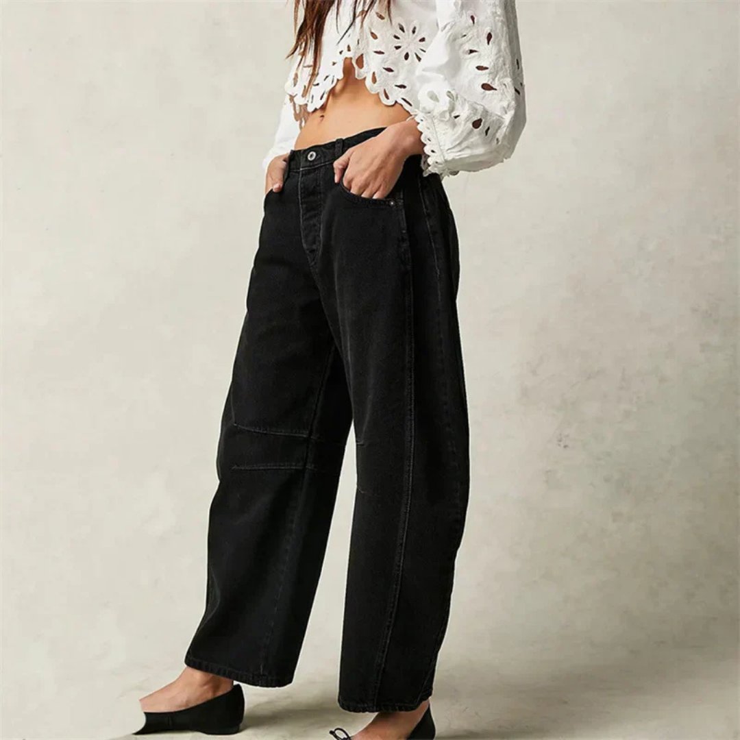 Pantalon Large en Denim pour Femme | Idéal pour le Printemps - Emilia Lane