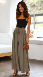 Pantalon Large Taille Haute en Tencel pour Femmes - Emilia Lane