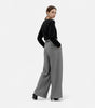 Pantalon Large Taille Haute en Tweed pour Femmes - Emilia Lane