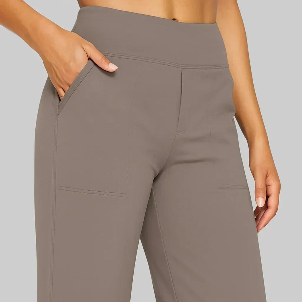 Pantalon Yoga Taille Haute et Poches pour Femmes - Emilia Lane