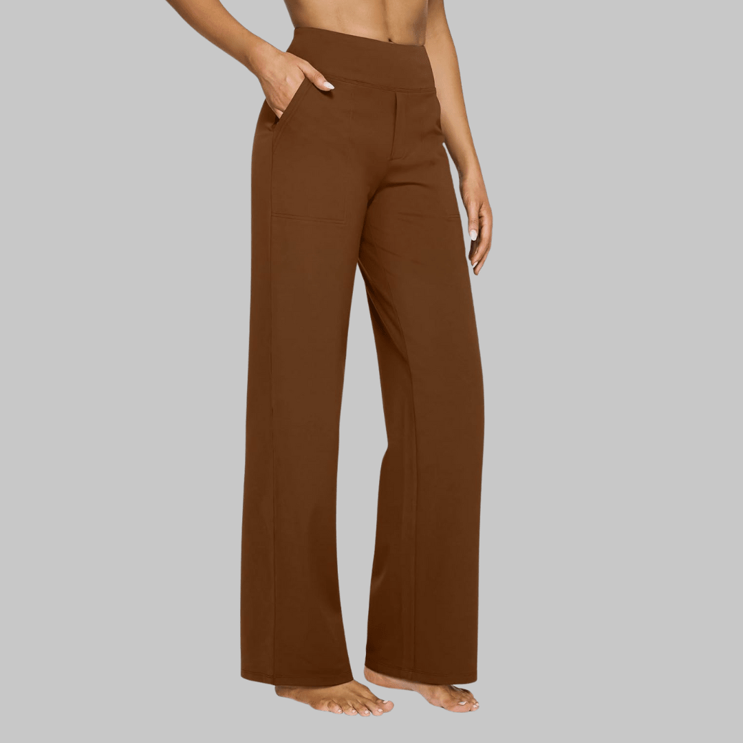 Pantalon Yoga Taille Haute et Poches pour Femmes - Emilia Lane