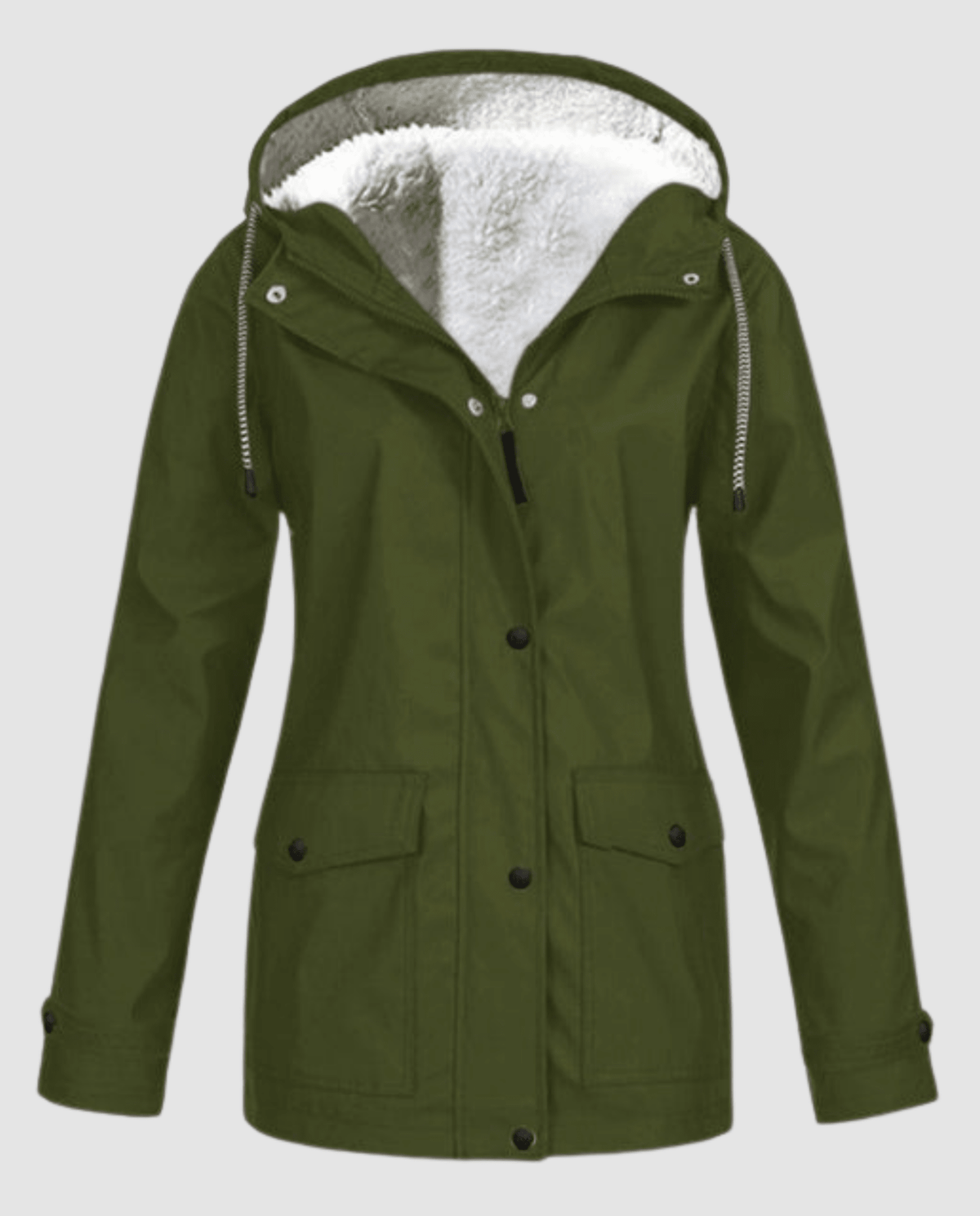 Parka Oversize à Capuche et Fausse Fourrure pour Femme - Emilia Lane