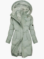 Winter coat with lining and hood for women