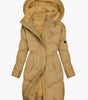 Winter coat with lining and hood for women