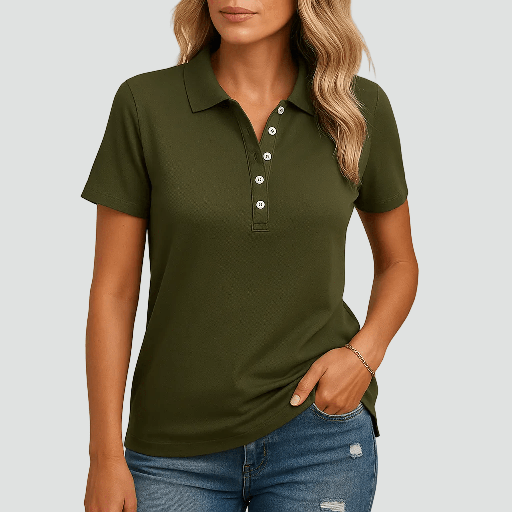 Polo Femme Casual Manches Courtes pour Femmes - Emilia Lane