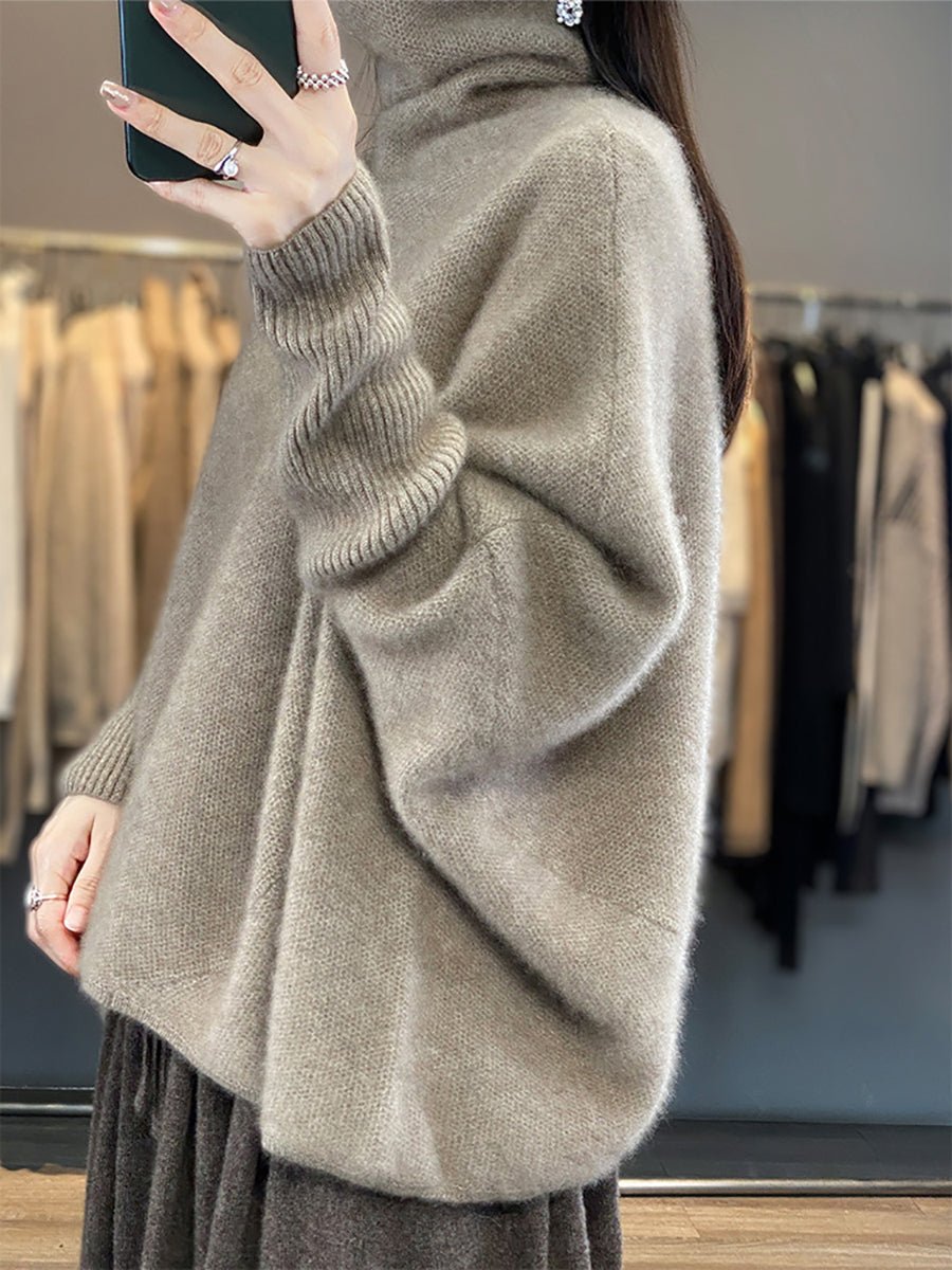 Pull Ample en Laine à Col Roulé pour Femme - Emilia Lane