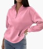 Pull Col Montant Zippé avec Poches pour Femmes - Emilia Lane