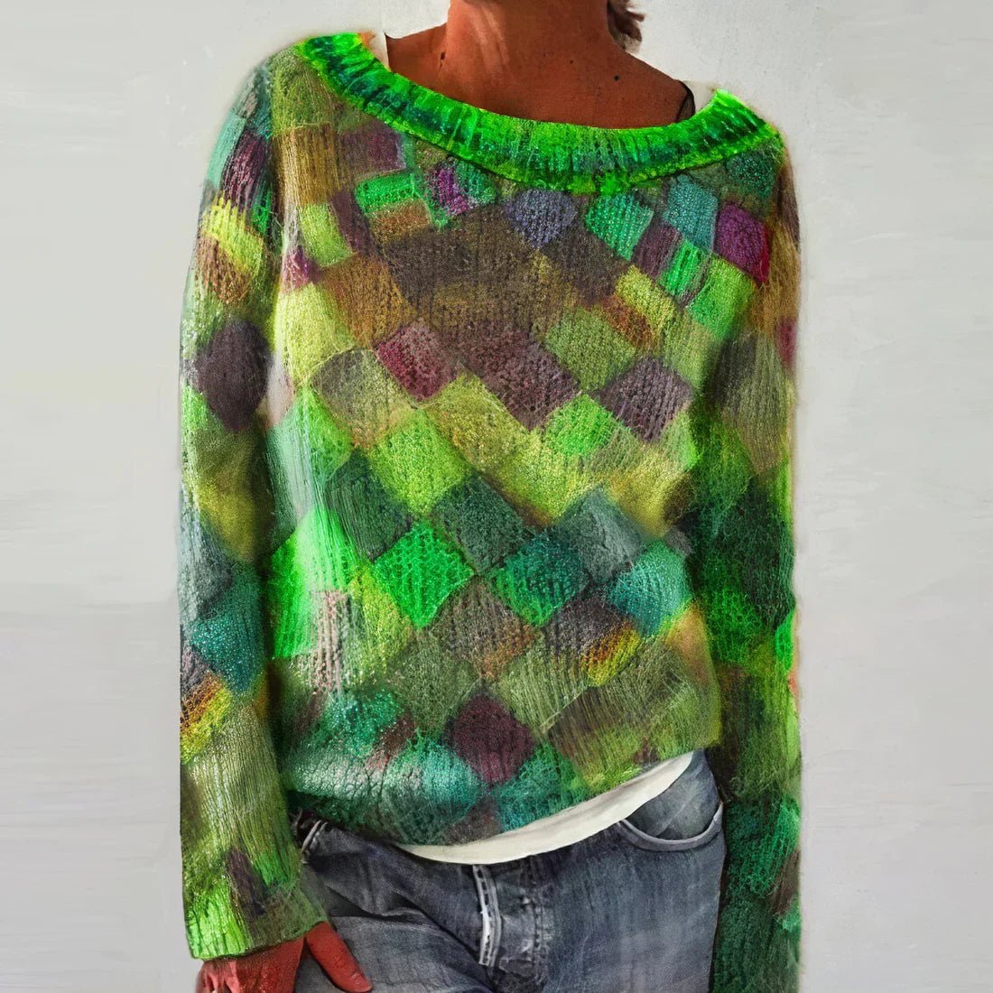 Pull Coloré à Manches Longues pour Femmes - Emilia Lane