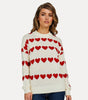 Pull doux à jacquard en contraste pour femme - Emilia Lane