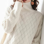 Pull en maille col montant pour femmes - Emilia Lane
