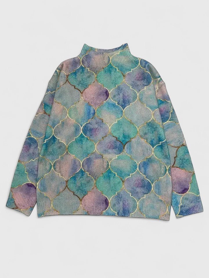 Pull en maille multicolore pour femmes - Emilia Lane