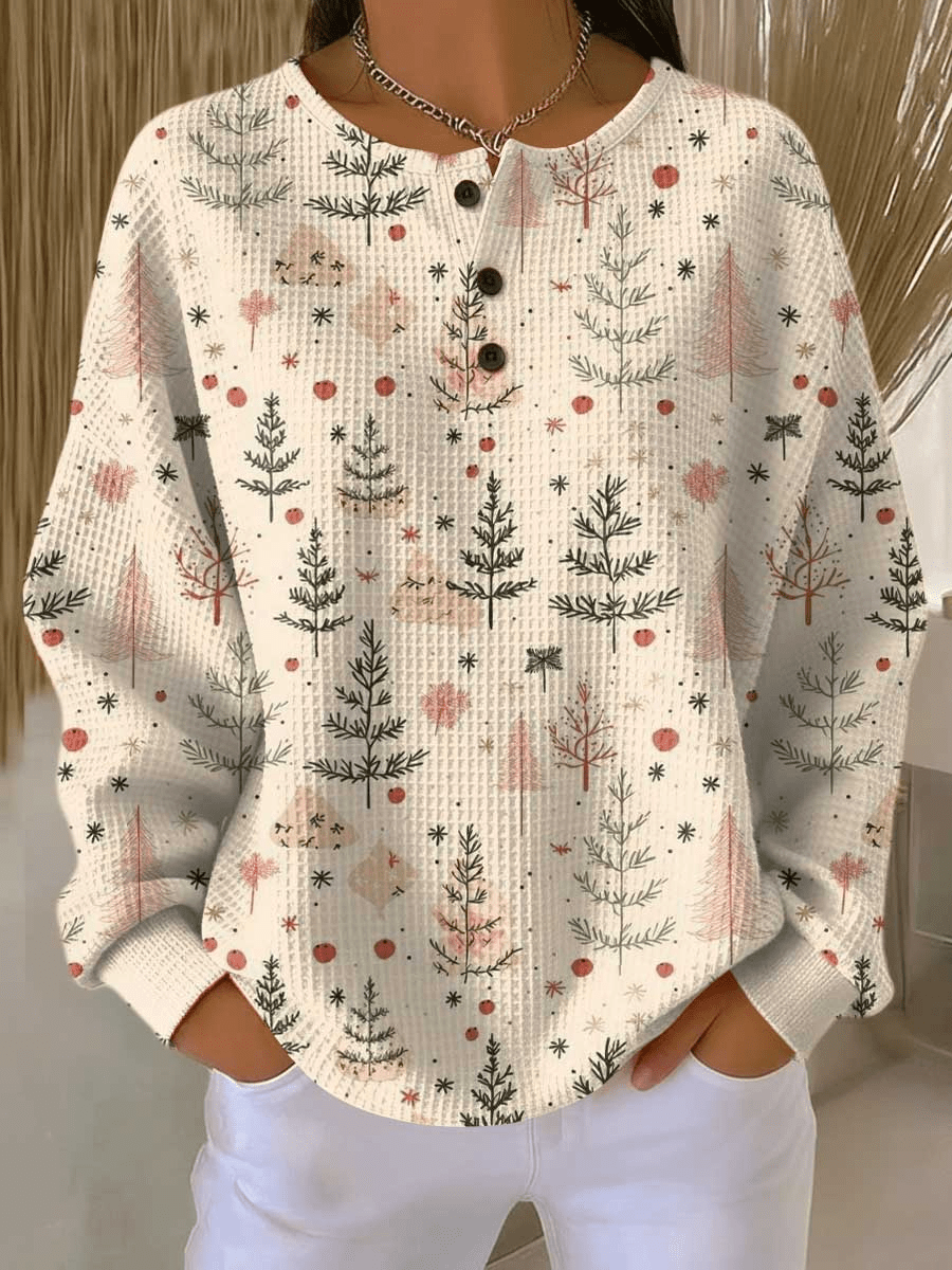 Pull en Tricot Waffle pour Femmes - Emilia Lane