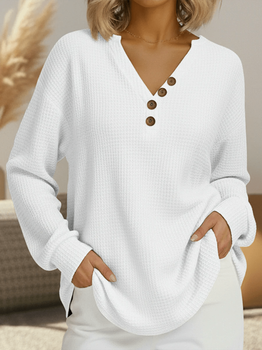 Pull en Tricot Waffle pour Femmes - Emilia Lane