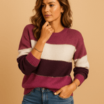 Pull - over à rayures pour Femme - Emilia Lane