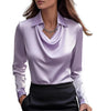 Satin blouse for women