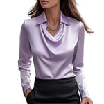 Satin blouse for women