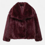 Faux fur coat for women