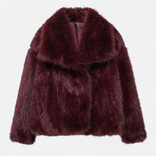 Faux fur coat for women