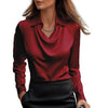 Satin blouse for women