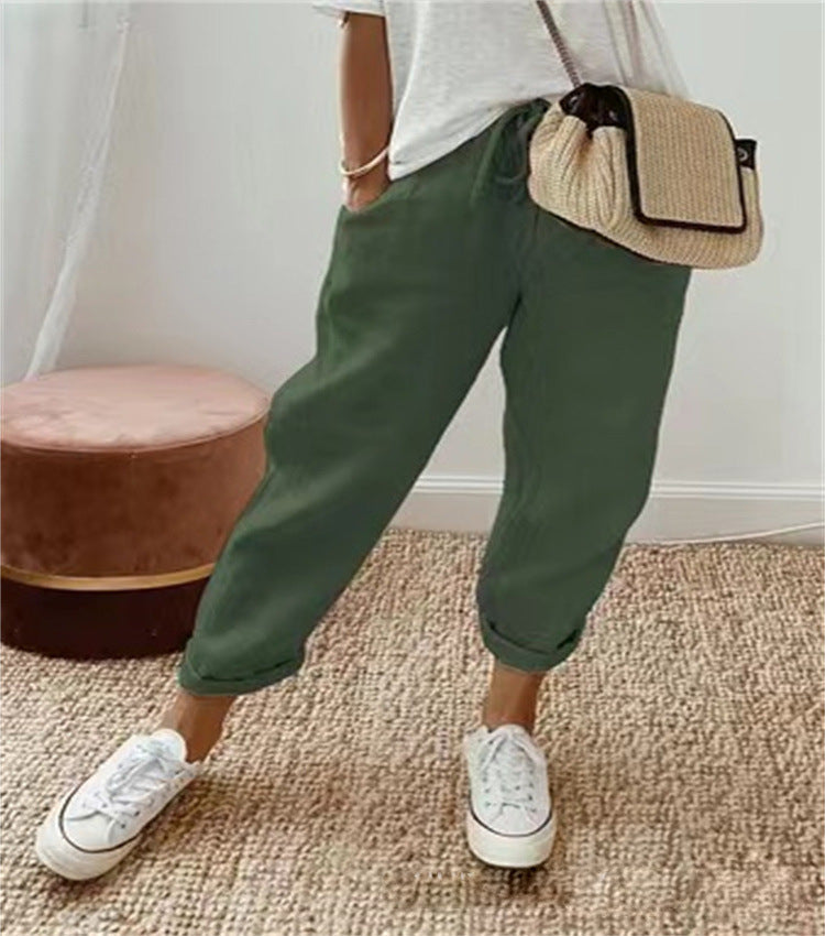 Casual cotton pants for women