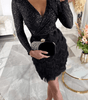 Robe à Sequins avec Franges pour Femmes - Emilia Lane
