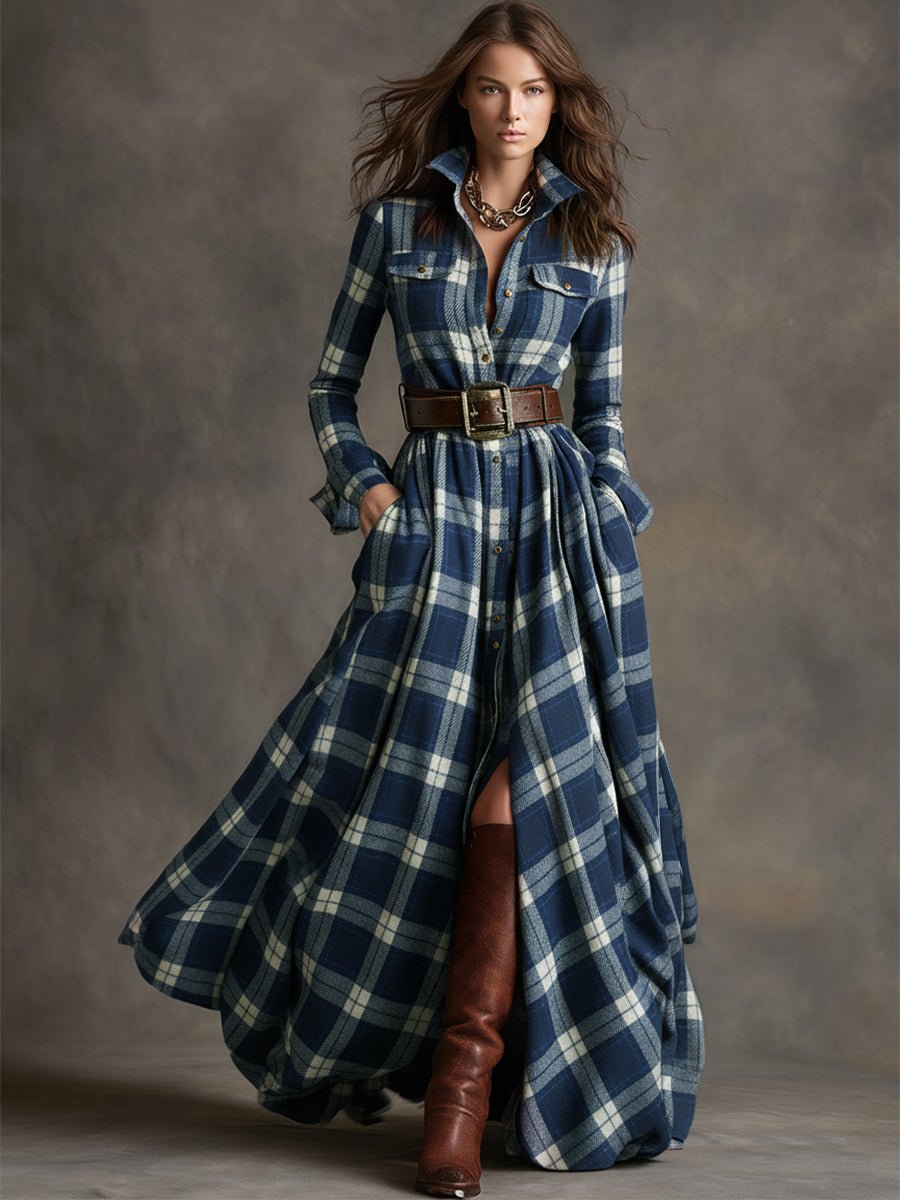 Robe asymétrique à manches longues pour Femmes - Emilia Lane