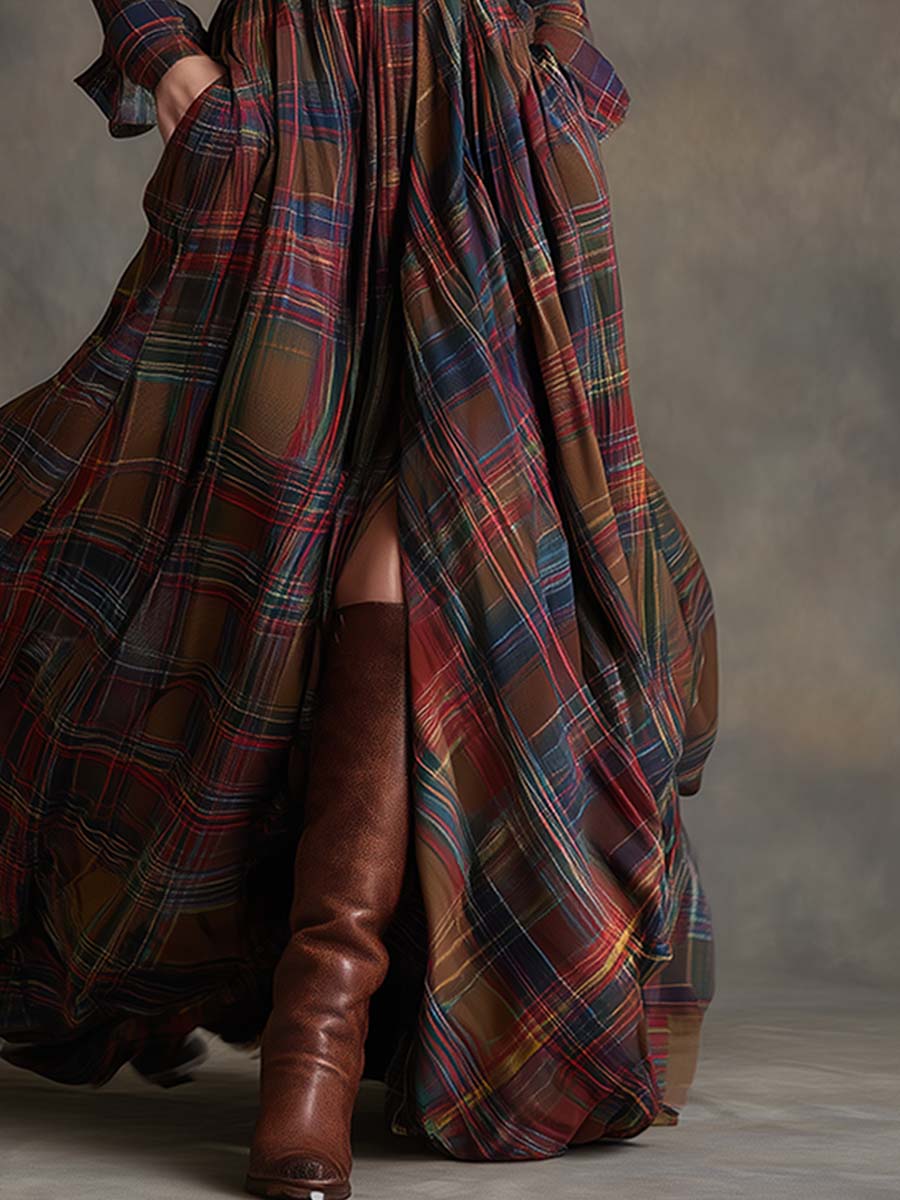 Robe asymétrique à manches longues pour Femmes - Emilia Lane