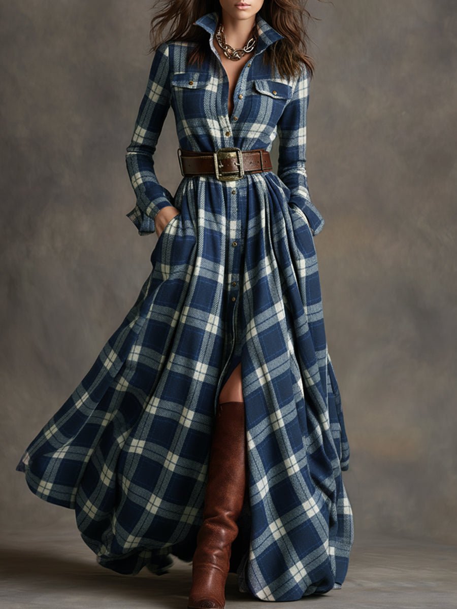 Robe asymétrique à manches longues pour Femmes - Emilia Lane