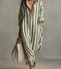 Robe Chemise Longue en Lin Mélangé pour Femme | Idéale pour le Quotidien - Emilia Lane