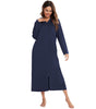 Robe de nuit zippée à capuche pour femmes - Emilia Lane
