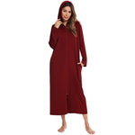 Robe de nuit zippée à capuche pour femmes - Emilia Lane