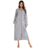 Robe de nuit zippée à capuche pour femmes - Emilia Lane