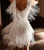 Robe de soirée à franges silhouette flatteuse élégante - Emilia Lane