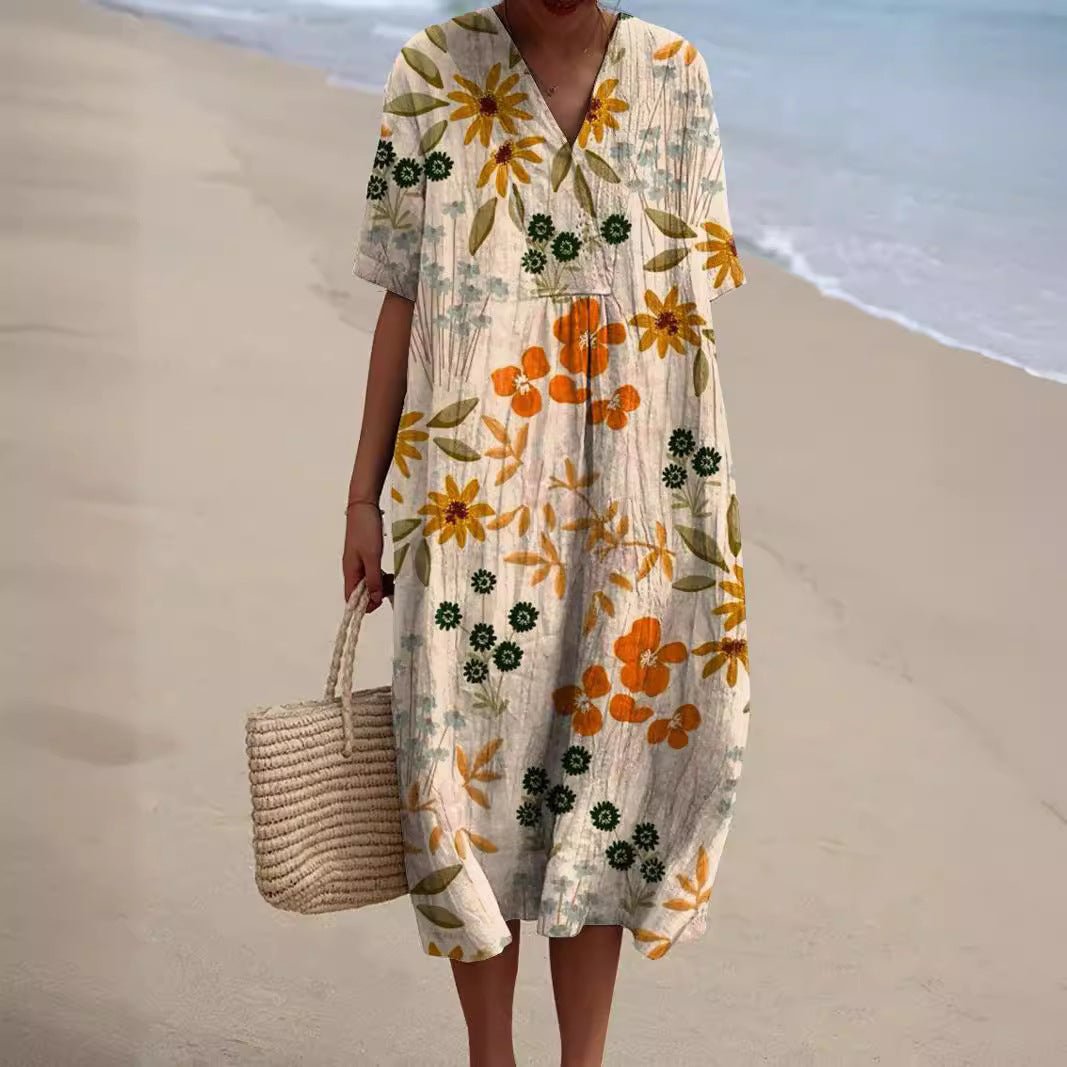 Robe d'été à fleurs pour femmes - Emilia Lane