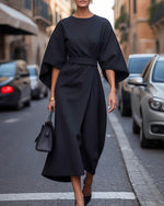 Robe Élégante à Manches Lanterne pour Femmes - Emilia Lane