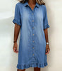 Robe en Denim avec Boutons pour Femme | Idéale pour le Quotidien - Emilia Lane