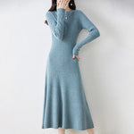 Robe en Laine à Longues Manches pour Femmes - Emilia Lane
