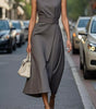 Elegant Sleeveless Midi Dress for Women