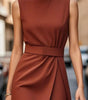 Elegant Sleeveless Midi Dress for Women