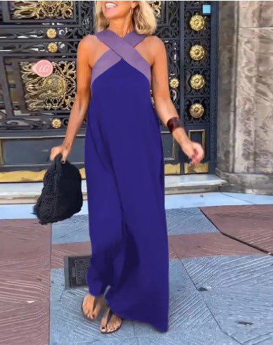 Robe Longue à Bretelles Croisées pour Femmes - Emilia Lane