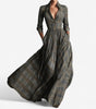 Robe longue à carreaux pour femmes - Emilia Lane