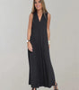 Robe longue à col en V pour femmes - Emilia Lane