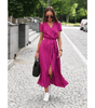 Robe Longue à Imprimé Floral Coupe Évasée pour Femme | Idéale pour l'Été - Emilia Lane