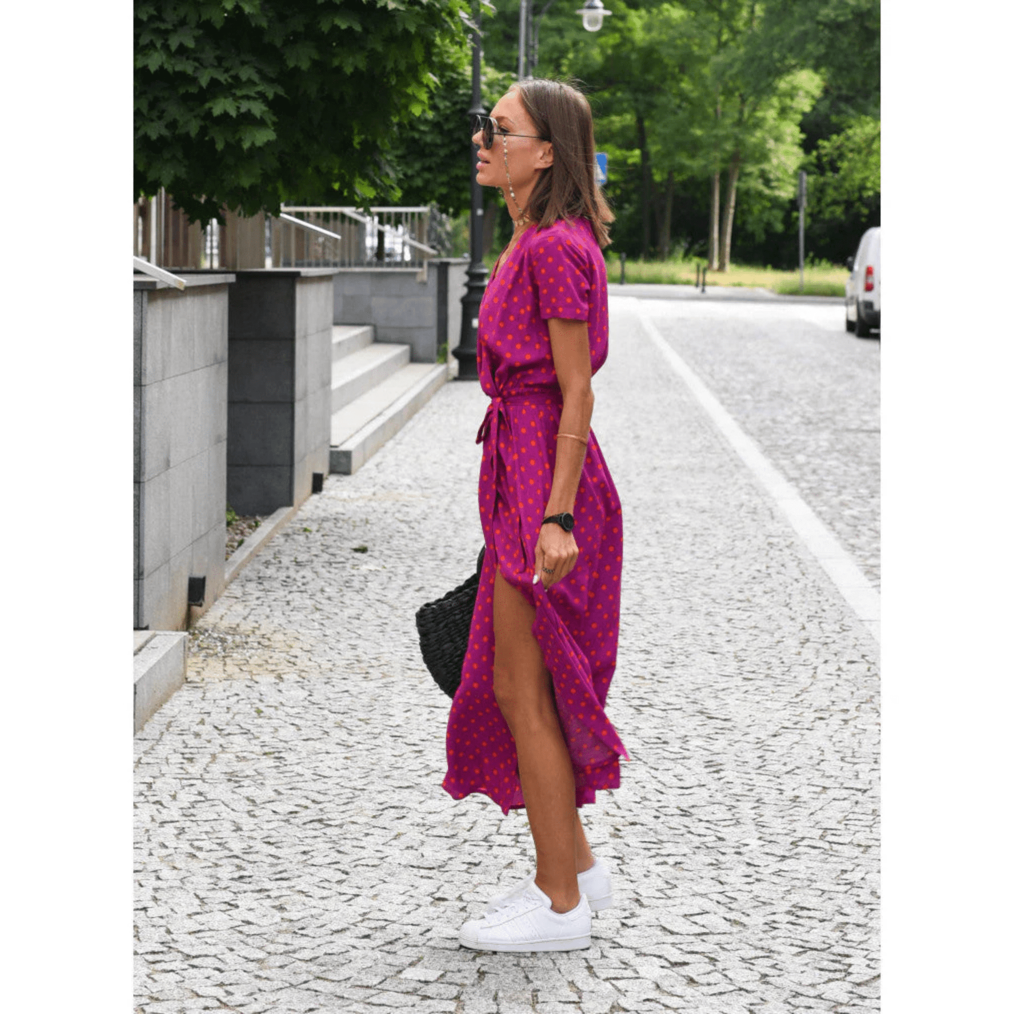 Robe Longue à Imprimé Floral Coupe Évasée pour Femme | Idéale pour l'Été - Emilia Lane