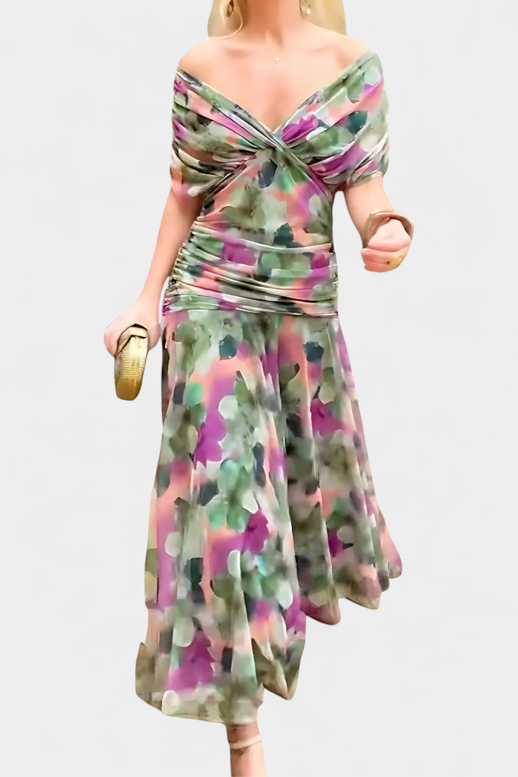 Robe Longue à Imprimé Floral pour Femme - Emilia Lane